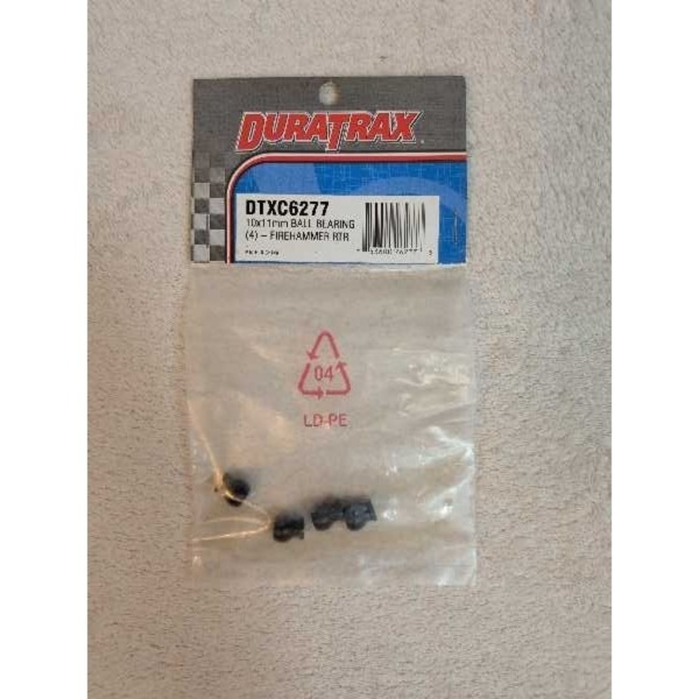 DuraTrax DTX6277 10x11mm Ball Bearings 4-Firehammer RTR RC Parts